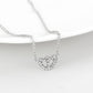 MALO4694 - Rhodium Brass Necklace with Top Grade Crystal  in Clear