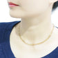 MALO4696 Flash Gold Brass Necklace with No Stone in No Stone