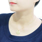 MALO4698 - Gold & Brush Brass Chain Pendant with Top Grade Crystal  in Clear