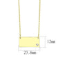 MALO4699 - Flash Gold Brass Necklace with Top Grade Crystal  in Clear