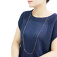 MALO4702 - Gold Brass Necklace with AAA Grade CZ  in Garnet