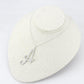 MALO4707 - Silver Brass Chain Pendant with Top Grade Crystal  in Clear