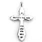 MALO4710 - Imitation Rhodium Brass Chain Pendant with Top Grade Crystal  in Clear