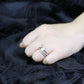 MALO4712 - Rhodium Brass Ring with AAA Grade CZ  in Clear