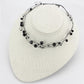 MALO4714 - Ruthenium White Metal Necklace with Synthetic Synthetic Glass in Jet