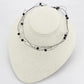 MALO4719 - Ruthenium White Metal Necklace with Synthetic Synthetic Glass in Jet