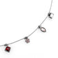 MALO4729 - Ruthenium White Metal Necklace with Top Grade Crystal  in Multi Color
