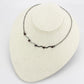 MALO4730 - Ruthenium White Metal Necklace with AAA Grade CZ  in Siam
