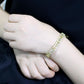 MALO4735 - Gold Brass Bracelet with AAA Grade CZ  in Clear