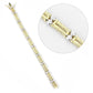 MALO4737 - Gold+Rhodium Brass Bracelet with AAA Grade CZ  in Clear