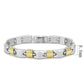 MALO4738 - Gold+Rhodium White Metal Bracelet with No Stone