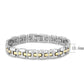MALO4739 - Gold+Rhodium White Metal Bracelet with No Stone