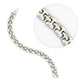 MALO4739 - Gold+Rhodium White Metal Bracelet with No Stone