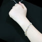 MALO4741 - Gold+Rhodium Brass Bracelet with AAA Grade CZ  in Clear
