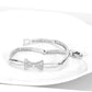 MALO4742 - Rhodium Brass Bracelet with Top Grade Crystal  in Clear