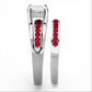 MALOA1362 - High polished (no plating) Stainless Steel Ring with AAA Grade CZ  in Multi Color