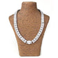 MALOAS1305 - Rhodium 925 Sterling Silver Necklace with AAA Grade CZ  in Clear