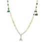MALOS793 - Matte Gold 925 Sterling Silver Necklace with Synthetic Turquoise in Multi Color