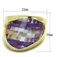MALOS822 - Gold 925 Sterling Silver Ring with AAA Grade CZ  in Amethyst