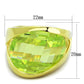 MALOS823 - Gold 925 Sterling Silver Ring with Synthetic Synthetic Glass in Apple Green color