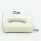 MALO2964 N/A Resin Ring with Synthetic in White