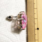 MALOAS1369 - Sterling Silver Earrings with AAA Grade CZ in Pink