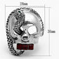 MATK1038 - High polished (no plating) Stainless Steel Ring with Top Grade Crystal  in Multi Color