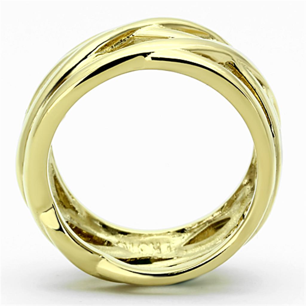 MATK1107 - IP Gold(Ion Plating) Stainless Steel Ring with No Stone