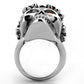 MATK1117 - High polished (no plating) Stainless Steel Ring with Top Grade Crystal  in Siam
