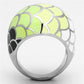 MATK1174 - High polished (no plating) Stainless Steel Ring with Epoxy  in Multi Color