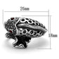 MATK1215 - High polished (no plating) Stainless Steel Ring with Top Grade Crystal  in Siam