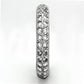 MATK1225 - High polished (no plating) Stainless Steel Ring with AAA Grade CZ  in Clear