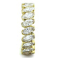 MATK1234 - IP Gold(Ion Plating) Stainless Steel Ring with AAA Grade CZ  in Clear