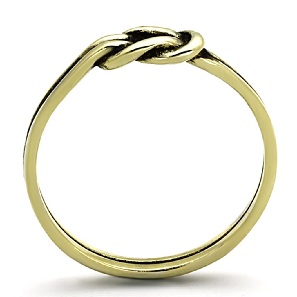 MATK1239G - IP Gold(Ion Plating) Stainless Steel Ring with No Stone