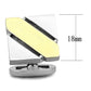 MATK1249 - Two-Tone IP Gold (Ion Plating) Stainless Steel Cufflink with No Stone