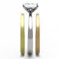 MATK1279 - Three Tone (IP Gold & IP Rose Gold & High Polished) Stainless Steel Ring with AAA Grade CZ  in Clear