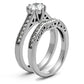 MATK1330 - High polished (no plating) Stainless Steel Ring with AAA Grade CZ  in Clear