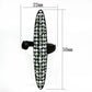 MATK1365 - IP Black(Ion Plating) Stainless Steel Ring with Top Grade Crystal  in Multi Color