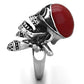 MATK1374 - High polished (no plating) Stainless Steel Ring with Epoxy  in Siam