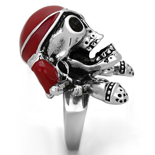 MATK1374 - High polished (no plating) Stainless Steel Ring with Epoxy  in Siam