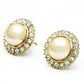 MATK1381 - IP Gold(Ion Plating) Stainless Steel Earrings with Synthetic Pearl in Citrine Yellow