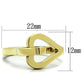 MATK1382 - IP Gold(Ion Plating) Stainless Steel Ring with No Stone