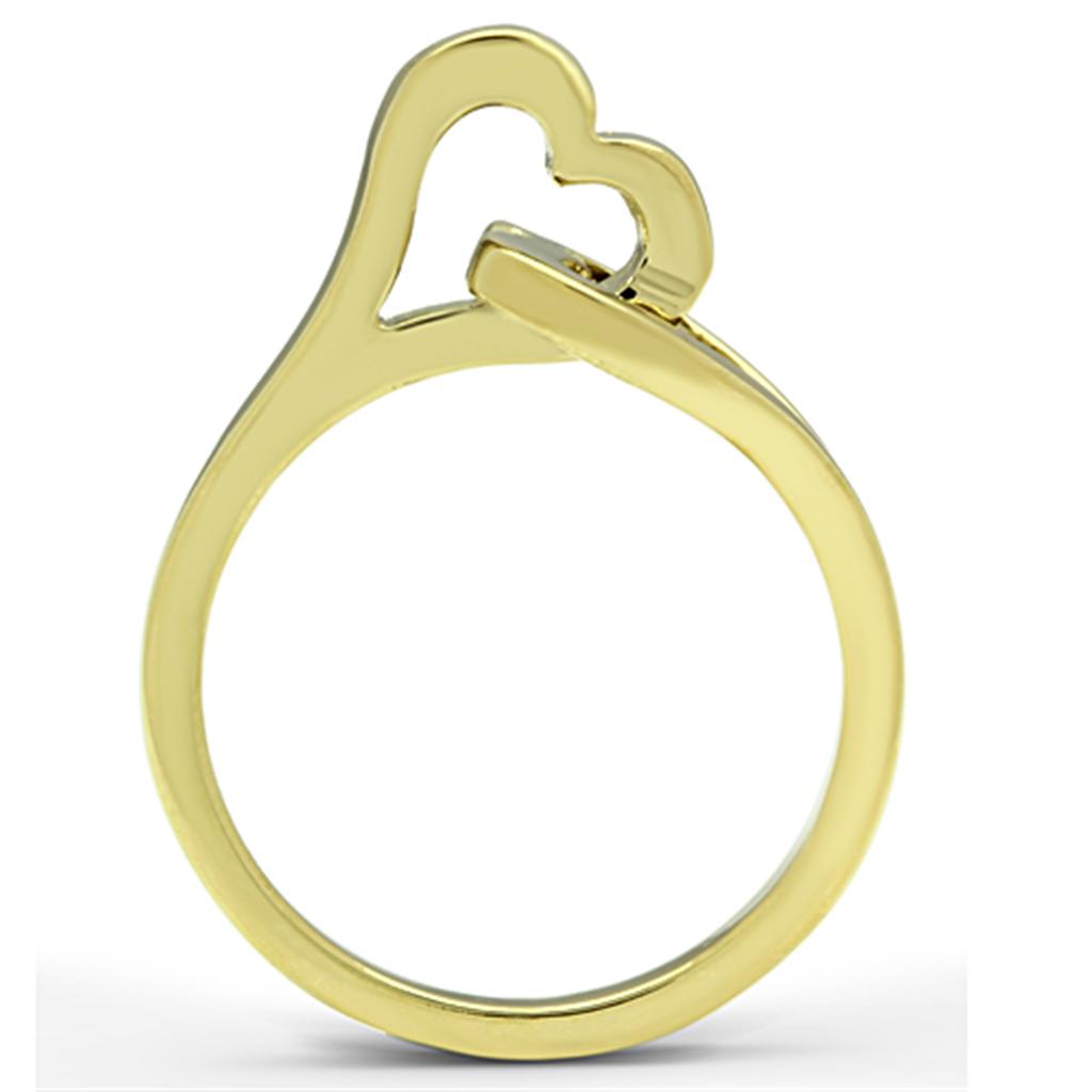 MATK1382 - IP Gold(Ion Plating) Stainless Steel Ring with No Stone