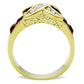 MATK1388 - IP Gold(Ion Plating) Stainless Steel Ring with Top Grade Crystal  in Siam