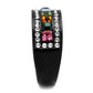 MATK1402J - IP Black(Ion Plating) Stainless Steel Ring with Top Grade Crystal  in Multi Color