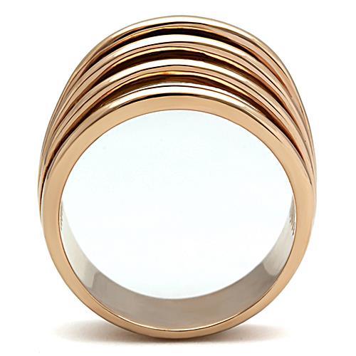 MATK1414 - IP Rose Gold(Ion Plating) Stainless Steel Ring with No Stone