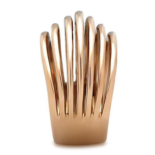 MATK1414 - IP Rose Gold(Ion Plating) Stainless Steel Ring with No Stone