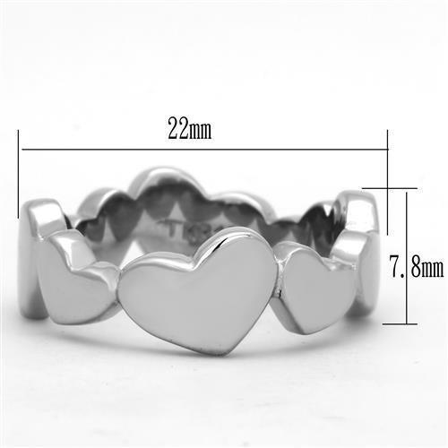 MATK1433 - High polished (no plating) Stainless Steel Ring with No Stone