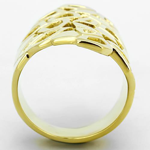 MATK1446 - IP Gold(Ion Plating) Stainless Steel Ring with No Stone