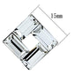 MATK1464 - IP Black(Ion Plating) Stainless Steel Earrings with Top Grade Crystal  in Clear